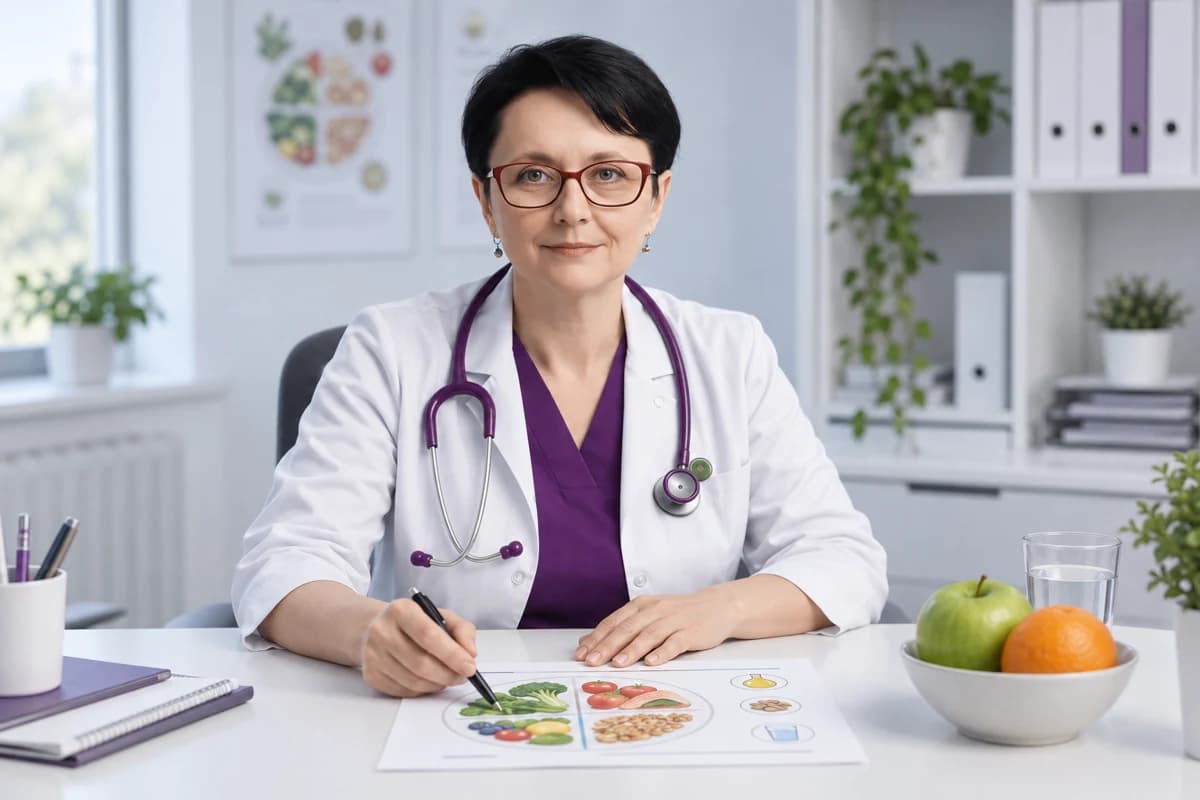Dr. Petrache discutând despre alimentație