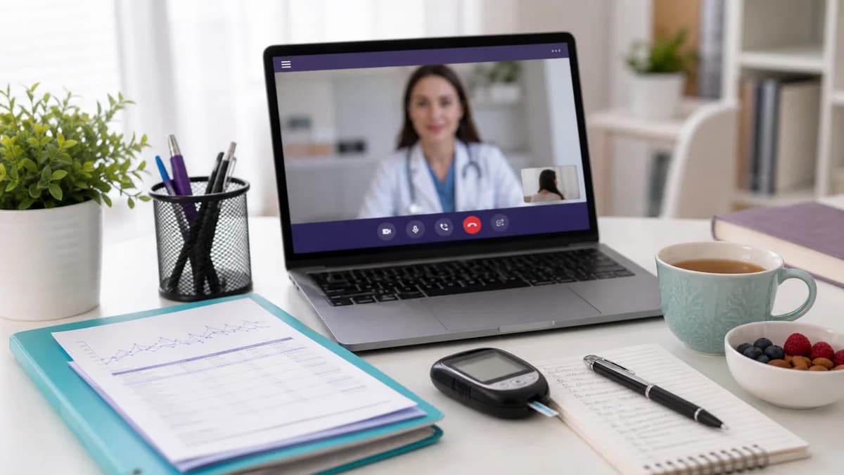 Pregătire pentru consultație online de diabet și nutriție Pregătire pentru consultație online de diabet și nutriție