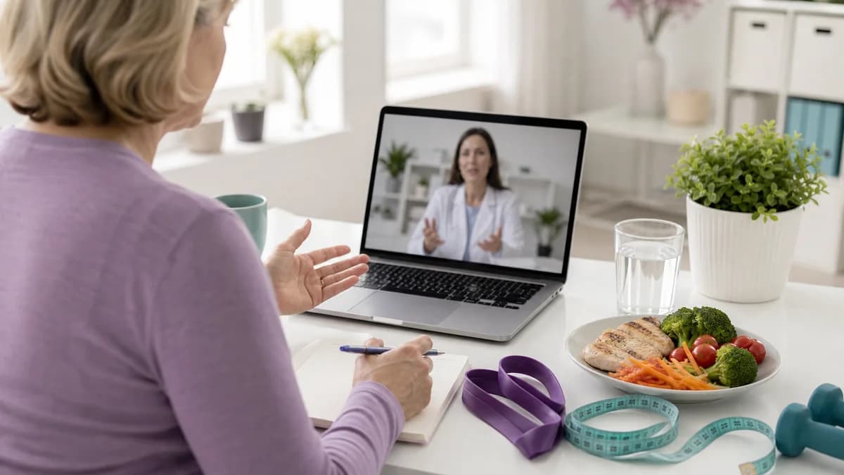 Consultație de nutriție pentru greutate și menopauză Consultație de nutriție pentru greutate și menopauză
